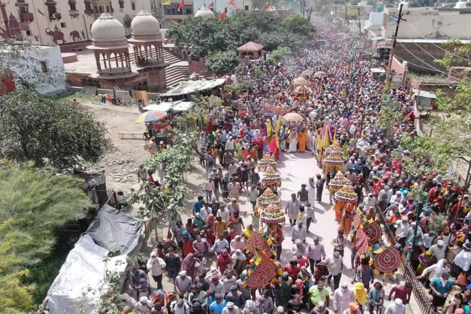 Group Parikrama in Braj